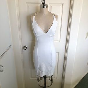 White cocktail dress